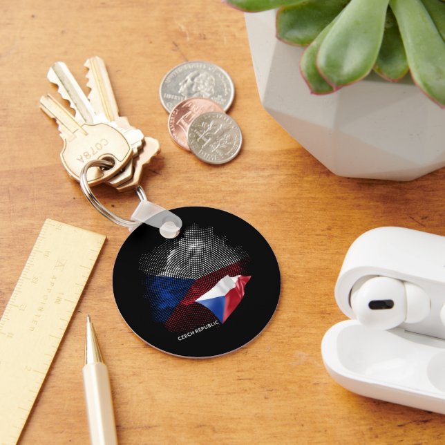 Czech Republic flag Keychain (Desk)