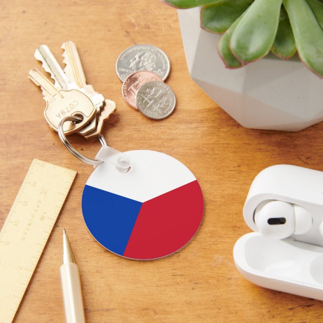 Czech Republic flag Keychain (Desk)