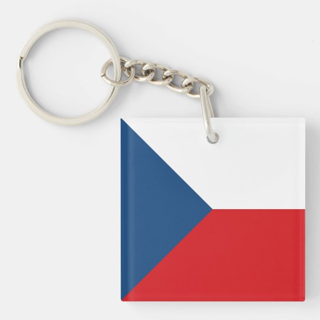 Czech Republic Flag Keychain (Front)