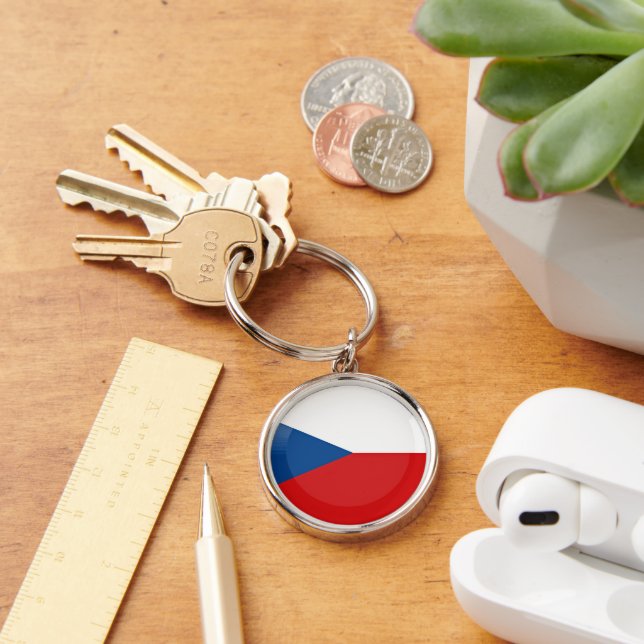 Czech Republic flag Keychain (Desk)