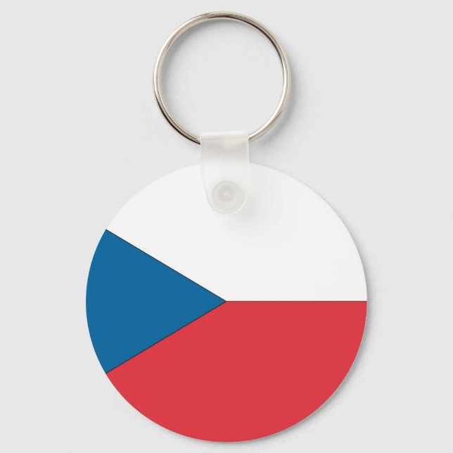 Czech Republic Flag Keychain (Front)