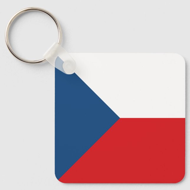 Czech Republic Flag Keychain (Front)