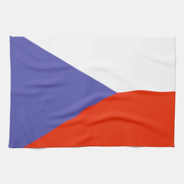 Czech Republic Flag Kitchen Towel (Horizontal)