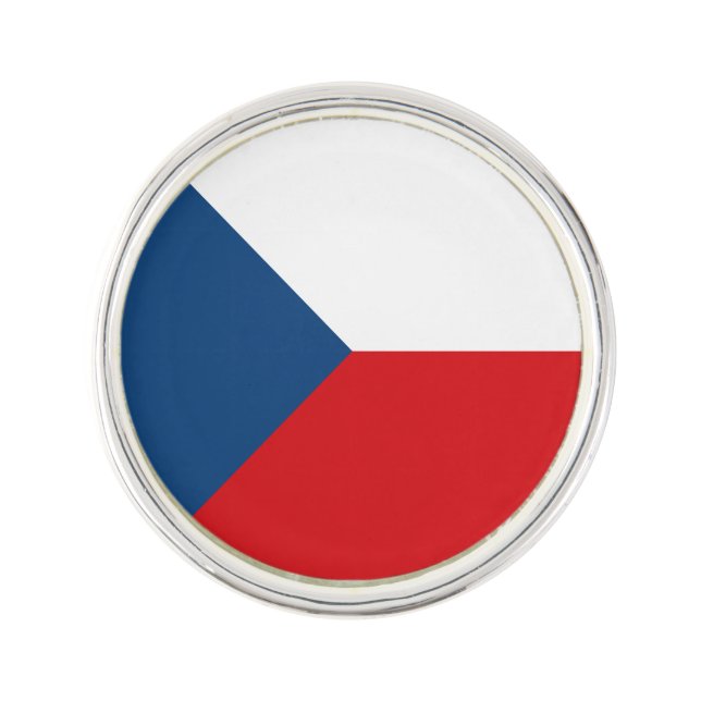 Czech Republic Flag Lapel Pin (Front)