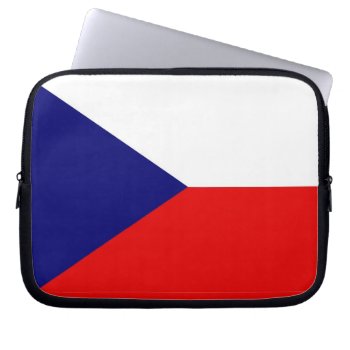 Czech Republic Flag Laptop Case by StillImages at Zazzle