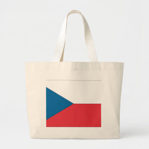 Czech Republic Flag Large Tote Bag
