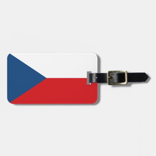 Czech Republic Flag Luggage Tag