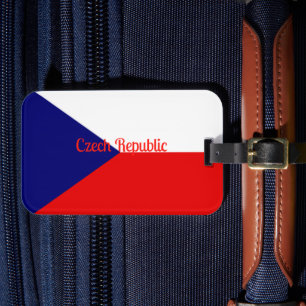 Czech Republic flag Luggage Tag