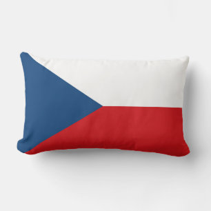 Czech Republic Flag Lumbar Pillow