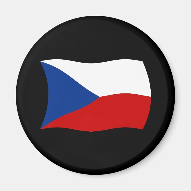 Czech Republic Flag Magnet (Front)