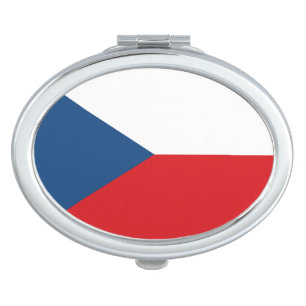 Czech Republic Flag Makeup Mirror