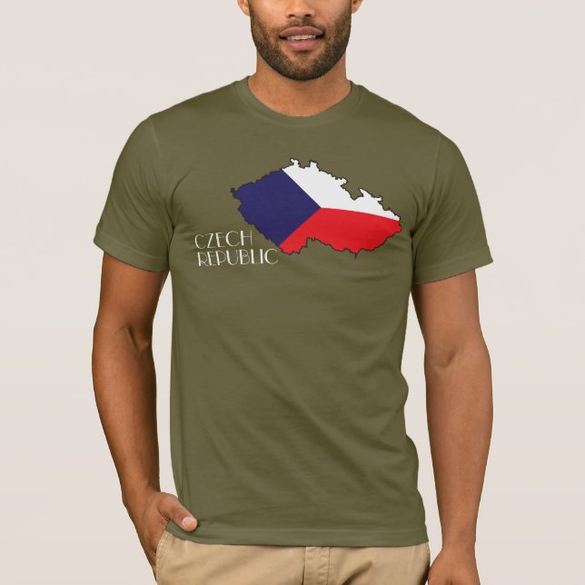 Czech Republic Flag-Map Shirt (Front)
