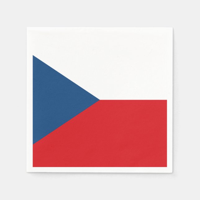 Czech Republic Flag Napkins (Front)