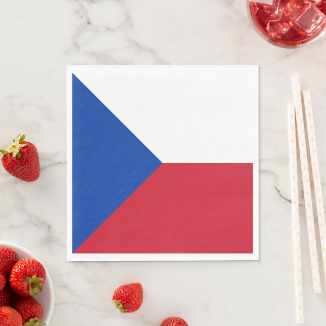 Czech Republic flag Napkins (Insitu)