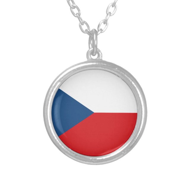 Czech Republic flag Necklace (Front)