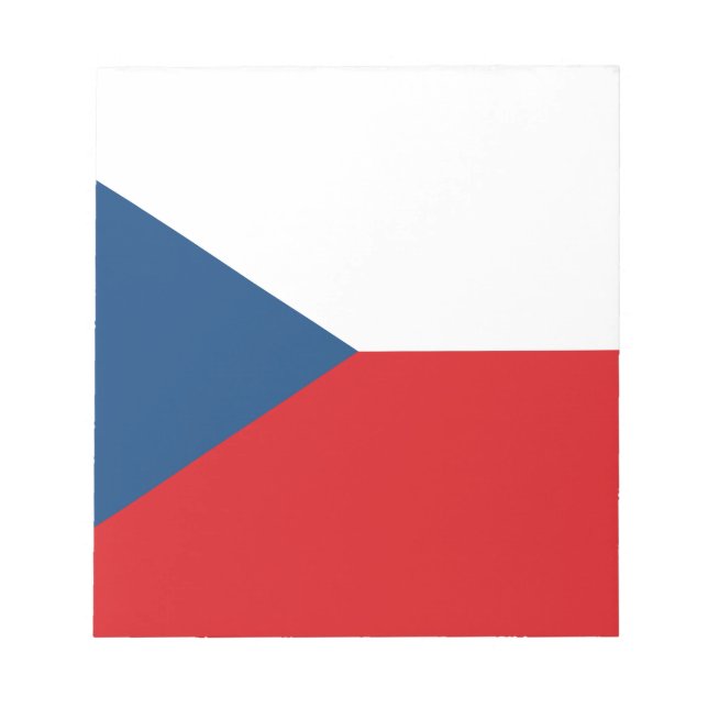 Czech Republic Flag Notepad (Front)