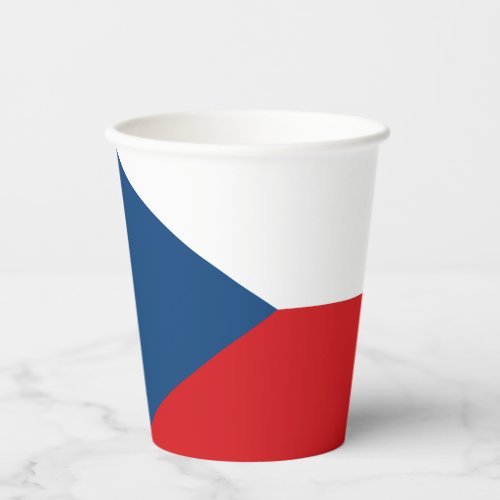 Czech Republic Flag Paper Cups