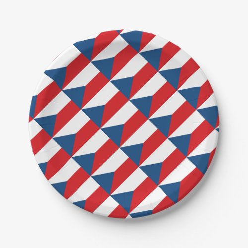 Czech Republic Flag Paper Plates