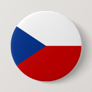Czech Republic Flag Pinback Button