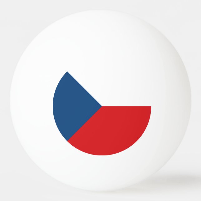 Czech Republic Flag Ping Pong Ball (Front)