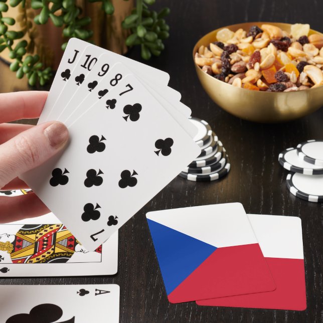 Czech Republic flag Poker Cards (In Situ)