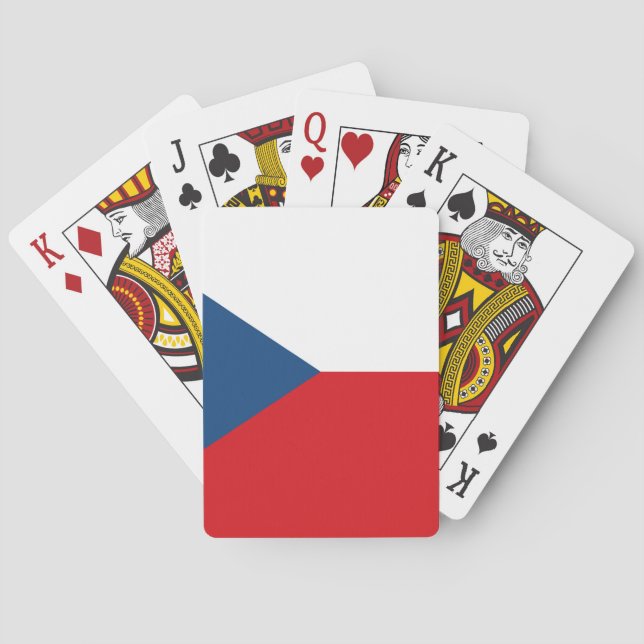 Czech Republic Flag Poker Cards (Back)