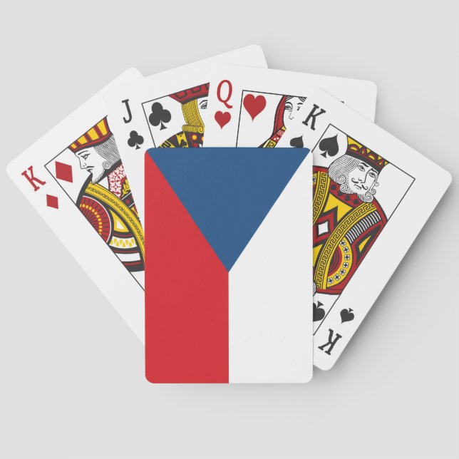 Czech Republic Flag Poker Cards (Back)