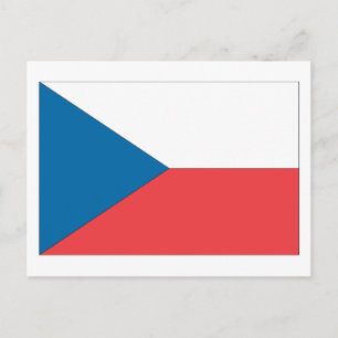Czech Republic Flag Postcard