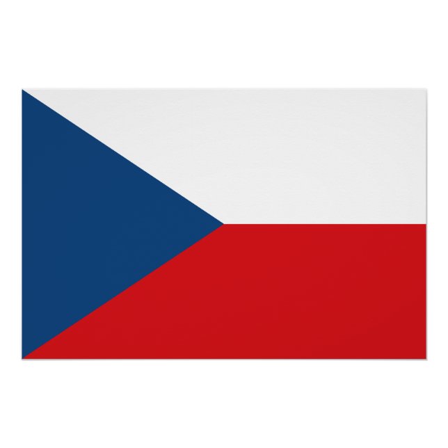 Czech Republic Flag Poster (Front)