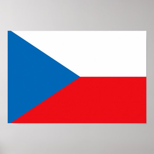 Czech Republic Flag Poster