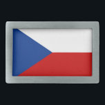 Czech Republic Flag Rectangular Belt Buckle<br><div class="desc">Czech Republic Flag</div>