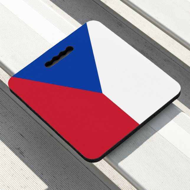 Czech Republic flag Seat Cushion (In Situ)