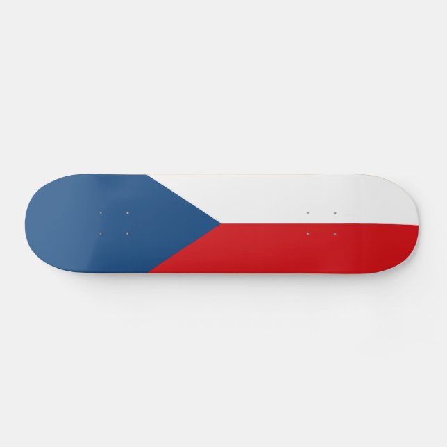 Czech Republic Flag Skateboard (Horz)