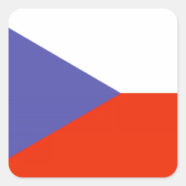 Czech Republic Flag Square Sticker (Front)