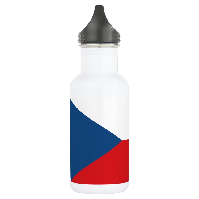 Czech Republic Flag Stainless Steel Water Bottle (Left)