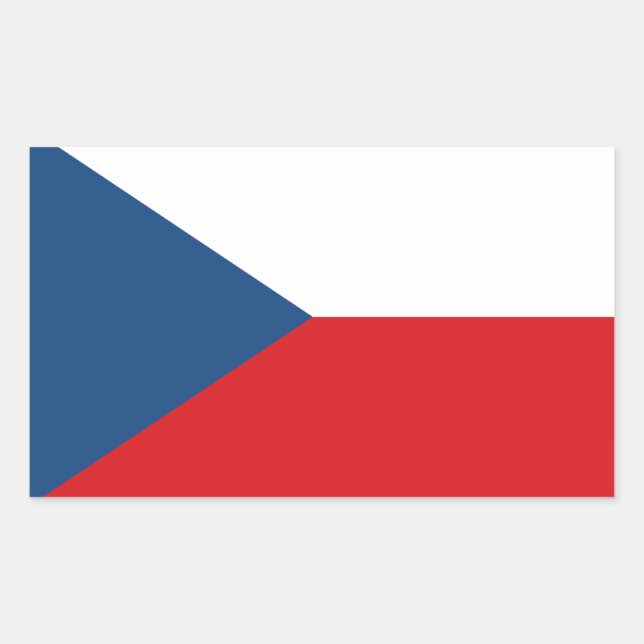 Czech Republic Flag Stickers (Front)