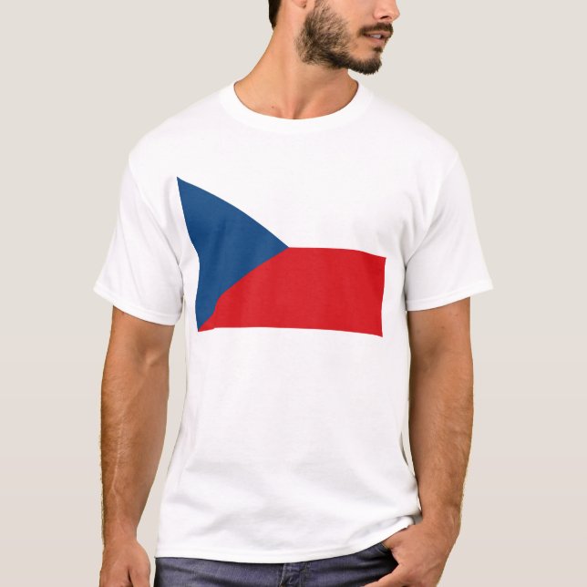Czech Republic Flag T-Shirt (Front)