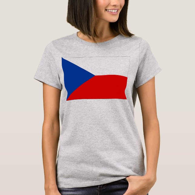Czech Republic Flag T-Shirt (Front)
