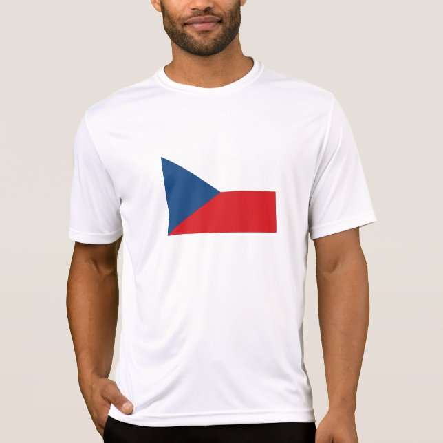Czech Republic Flag T-Shirt (Front)