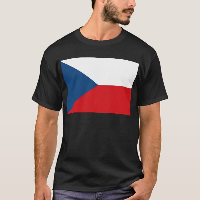 Czech Republic Flag T-Shirt (Front)