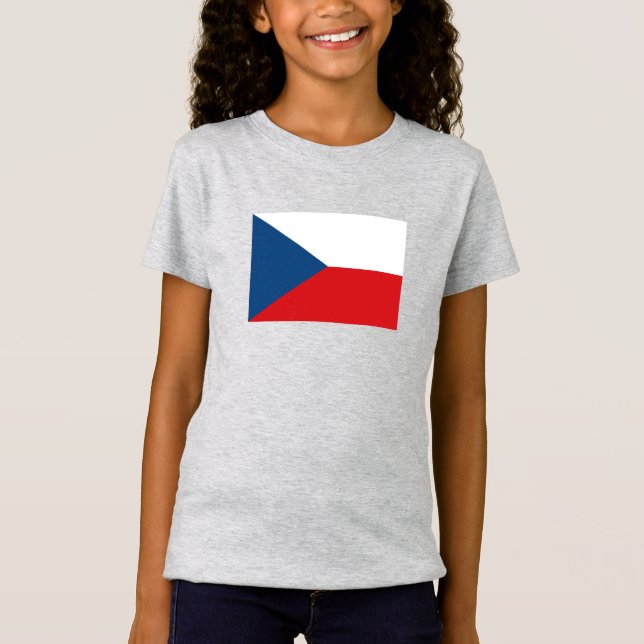 Czech Republic Flag T-Shirt (Front)