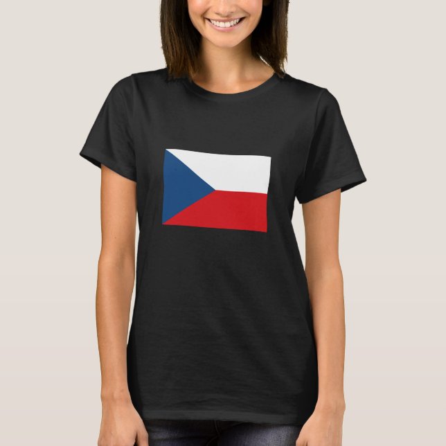 Czech Republic Flag T-Shirt (Front)