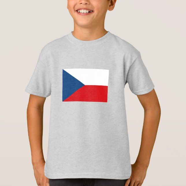 Czech Republic Flag T-Shirt (Front)