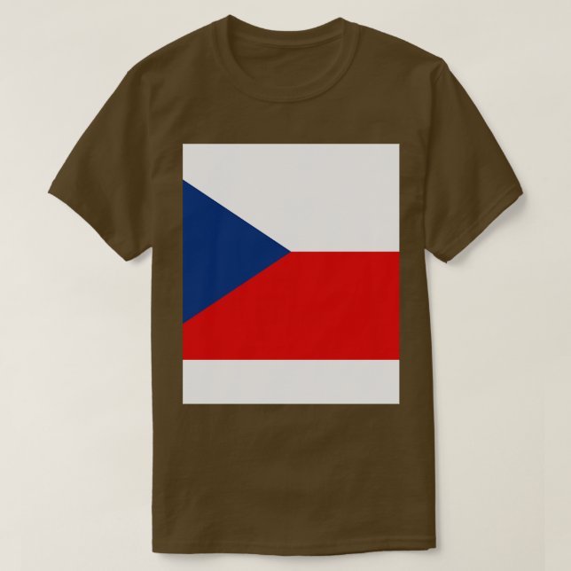 Czech Republic Flag T-Shirt (Design Front)
