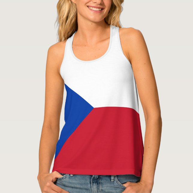 Czech Republic flag Tank Top (Front)