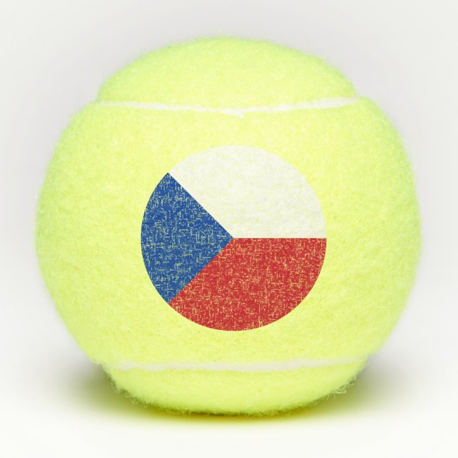 Czech Republic flag Tennis Balls (Front)