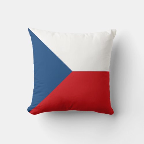 Czech Republic Flag Throw Pillow