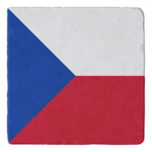 Czech Republic flag Trivet