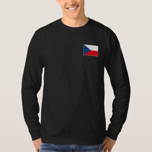 Czech Republic Flag With Vintage Czech National Co T_Shirt