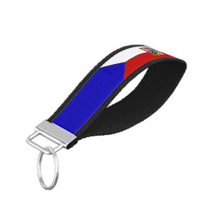 Czech Republic flag Wrist Keychain